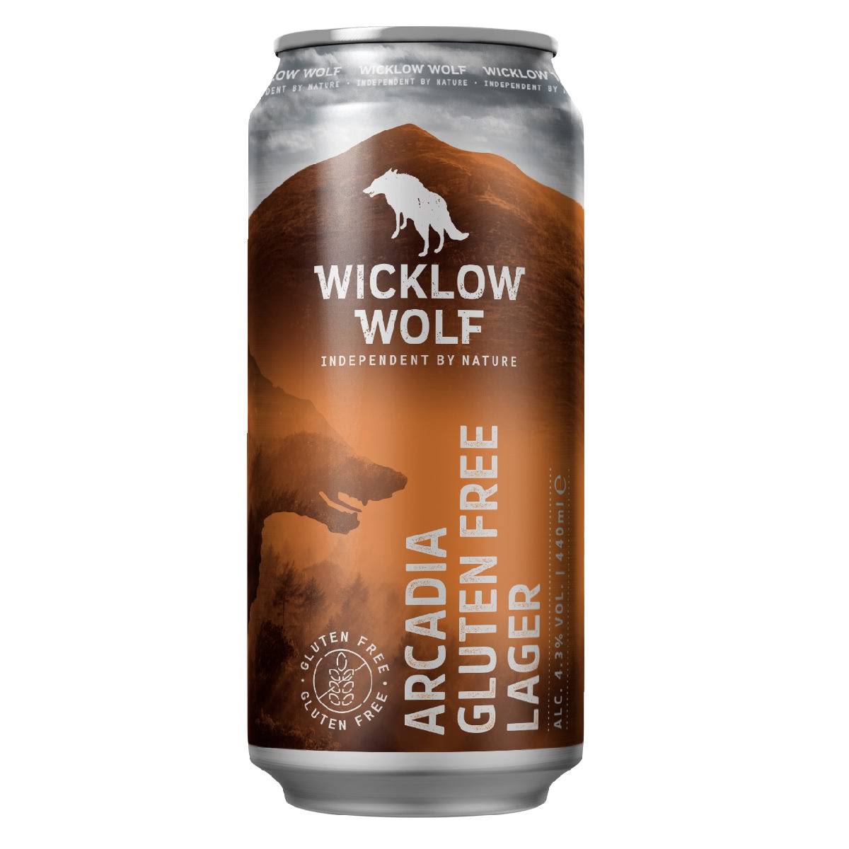 Wicklow Wolf Brewing Co Arcadia Gluten Free Lager 4.3% ABV