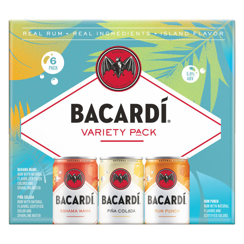 Bacardi Cocktail Variety Pack 6pk - 355ml Can (5.9% ABV)