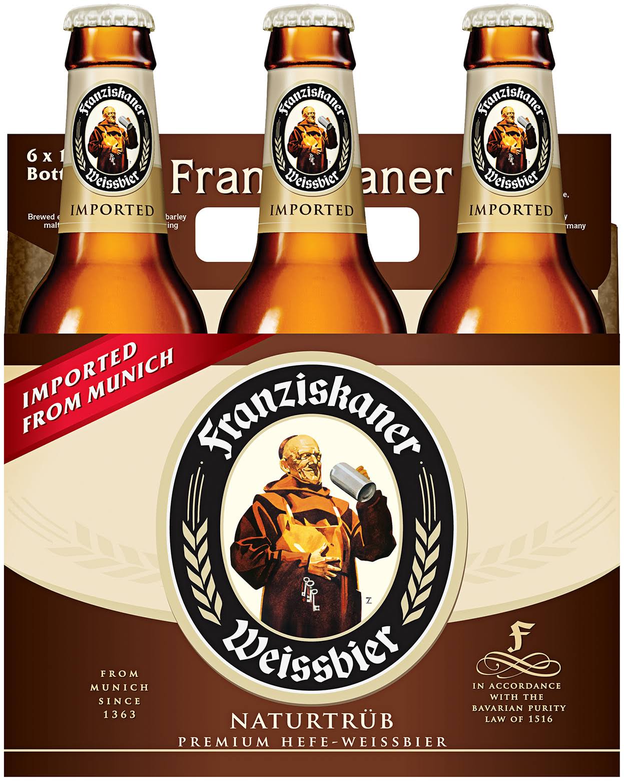 Franziskaner Hefe-Weissbier - 6 pack, 12 fl oz bottles