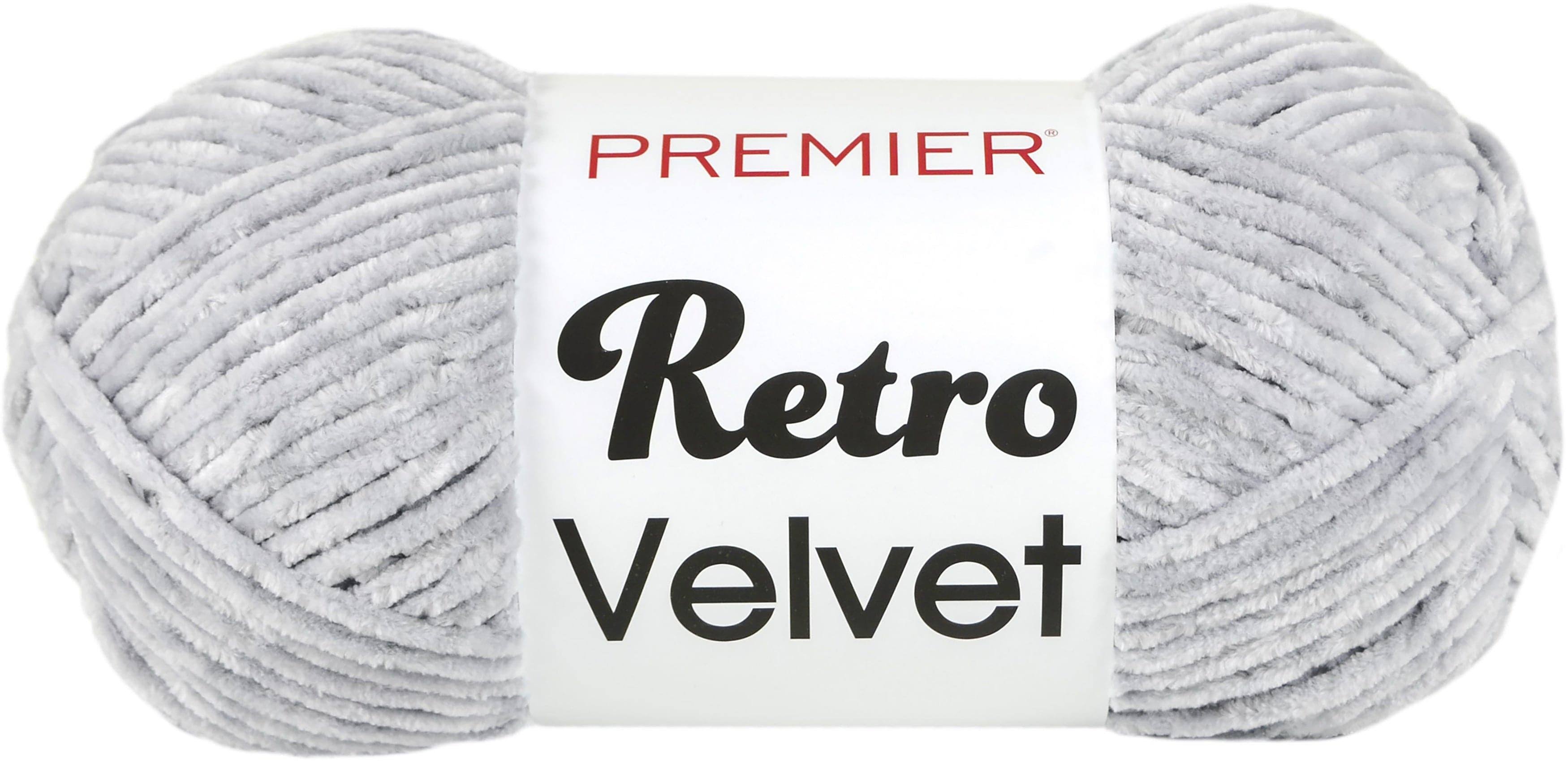 Premier Yarns Retro Velvet Yarn-Light Grey -1088-03