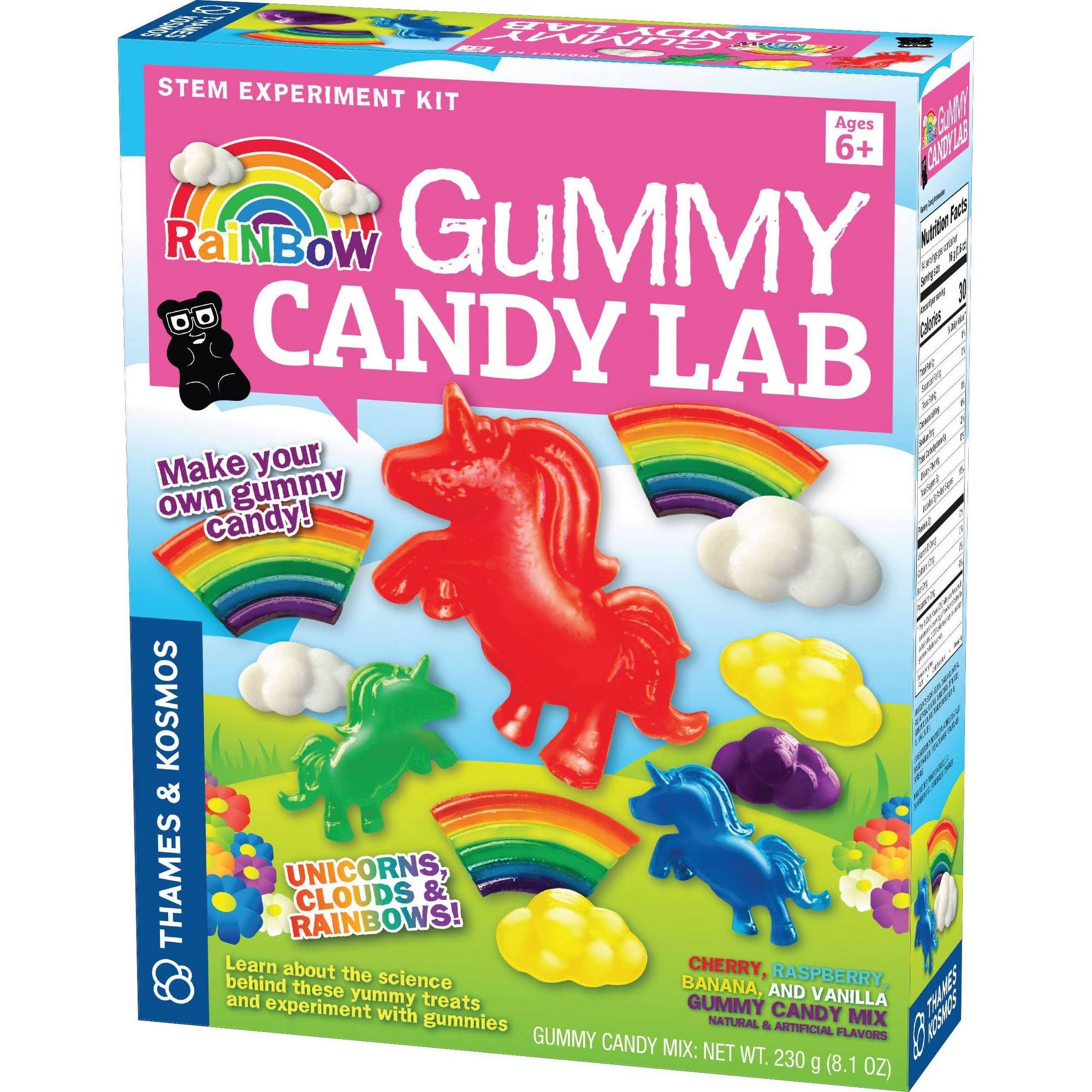 Thames & Kosmos Rainbow Gummy Candy Lab - Unicorns Clouds & Rainbows! Sweet Science Stem Experiment Kit Make Your Own Gummy Candies in Cool Shapes