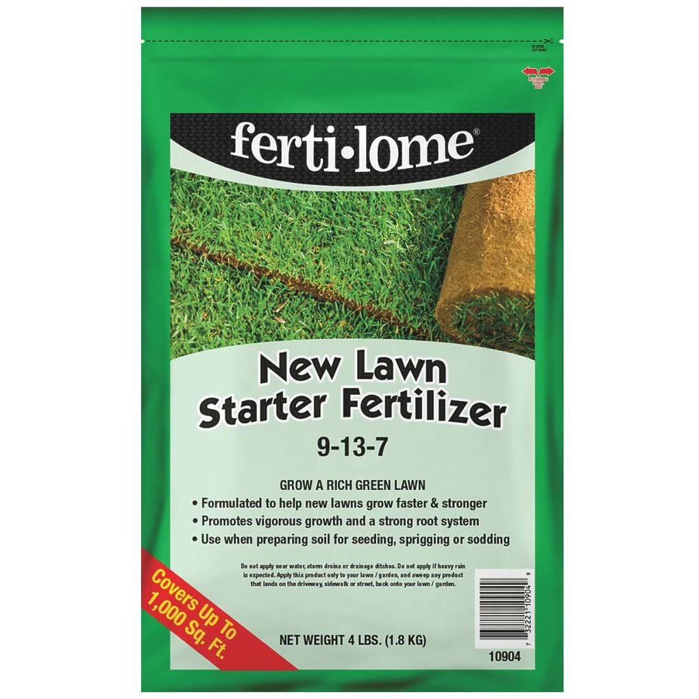 New Lawn Starter Fertilizer, 9-13-7, Covers 1,000 Sq.', Voluntary, 10904