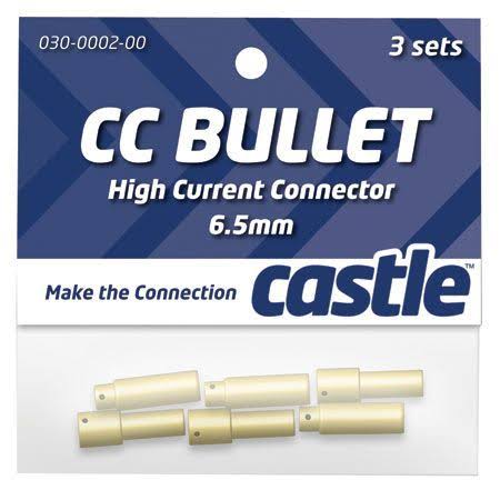Castle Creations High Current Bullet Connector Set - 6.5mm