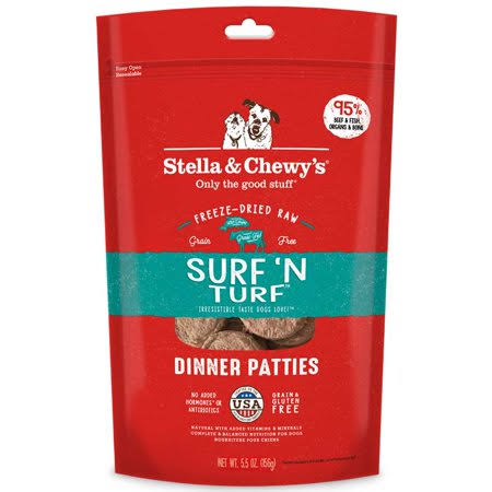Stella & Chewy's Freeze Dried Surf & Turf Dinner Patties Dog Food