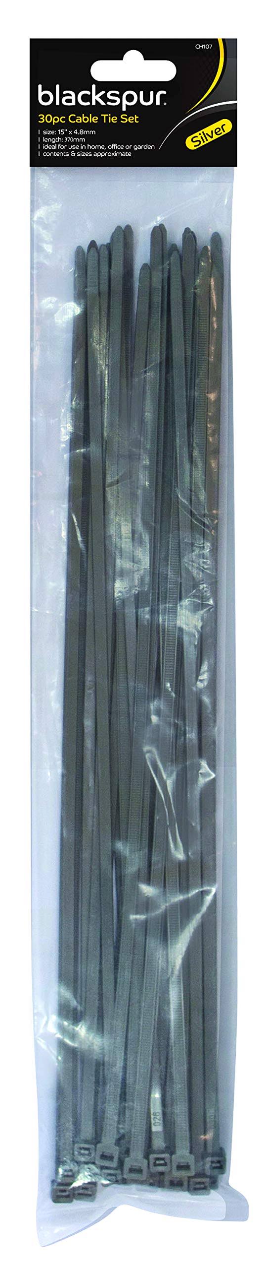 Blackspur Bb-ch107 Cable Tie Set - Silver
