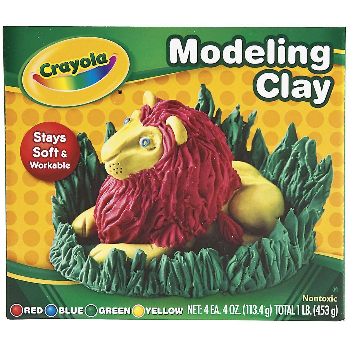 Crayola Modeling Clay - Assorted Colors, 4ct