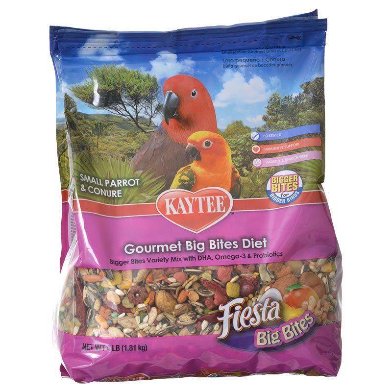 Kaytee Fiesta Big Bites Parrot and Conure Bird Food - 4lbs