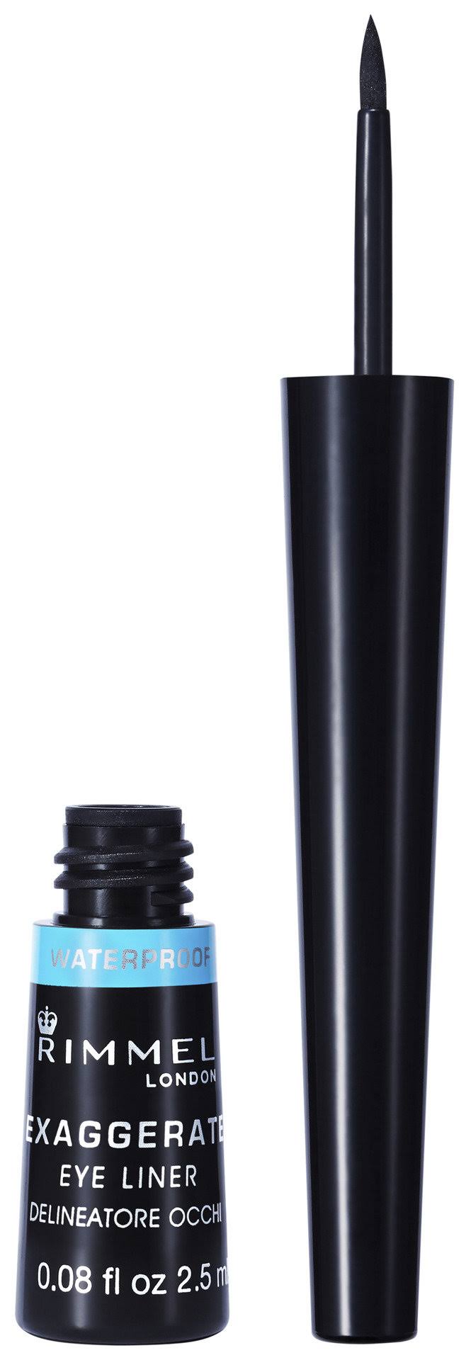 Rimmel London Exaggerate Liquid Eye Liner - 003 Waterproof Black, 2.5ml