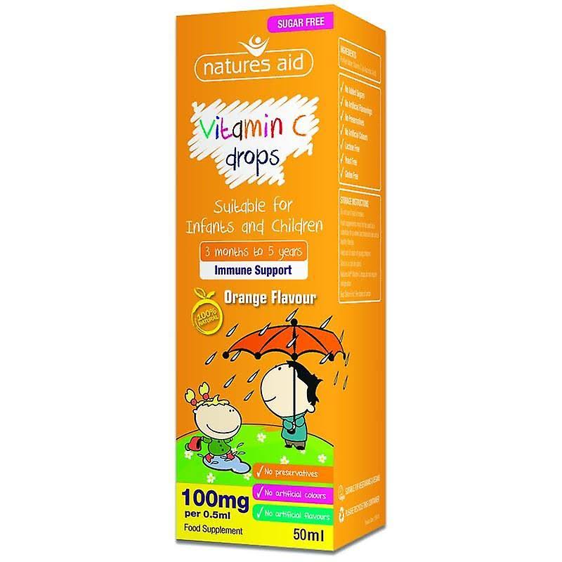 Natures Aid Vitamin C Drops - Orange, 50ml