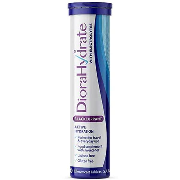 Diorahydrate Effervescent Tablets Blackcurrant Pack of 20