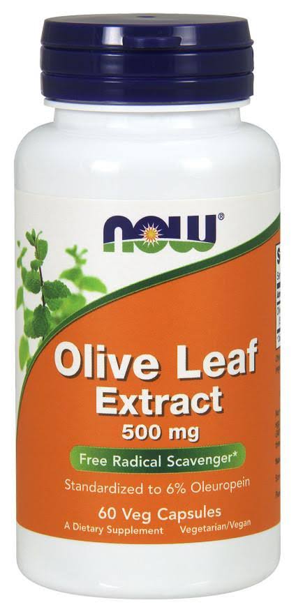 Now Olive Leaf Extract Supplement - 60 Vcaps