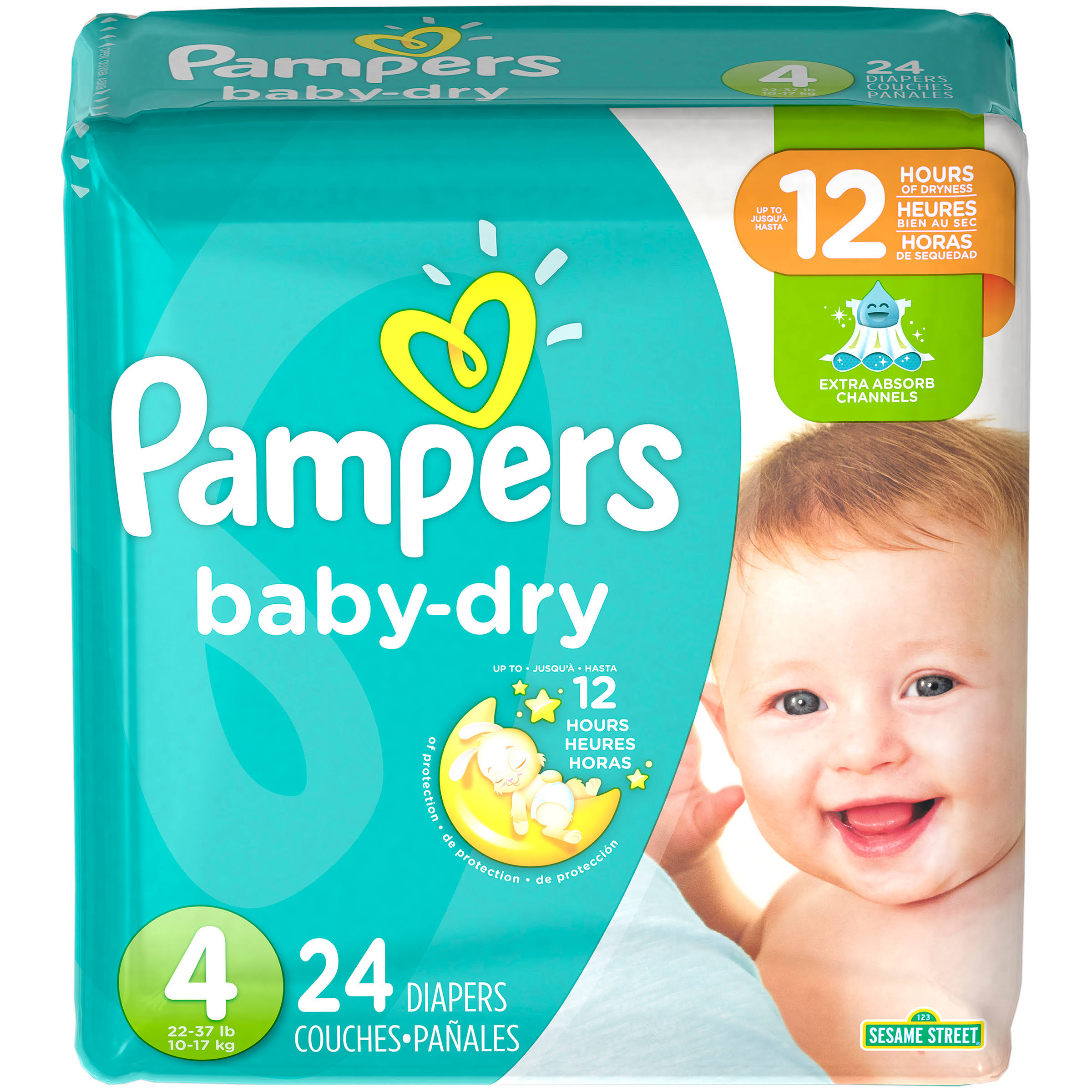Pampers Baby Dry Flex Stage 4 Diapers - 24ct