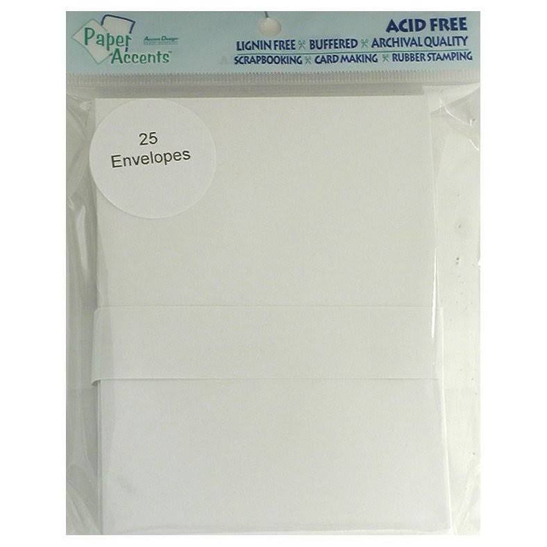 Paper Accents Envelope 4.375x5.75 25pc White