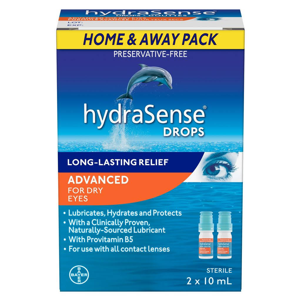 Hydrasense Advanced Eye Drops for Dry Eyes Twin Pack