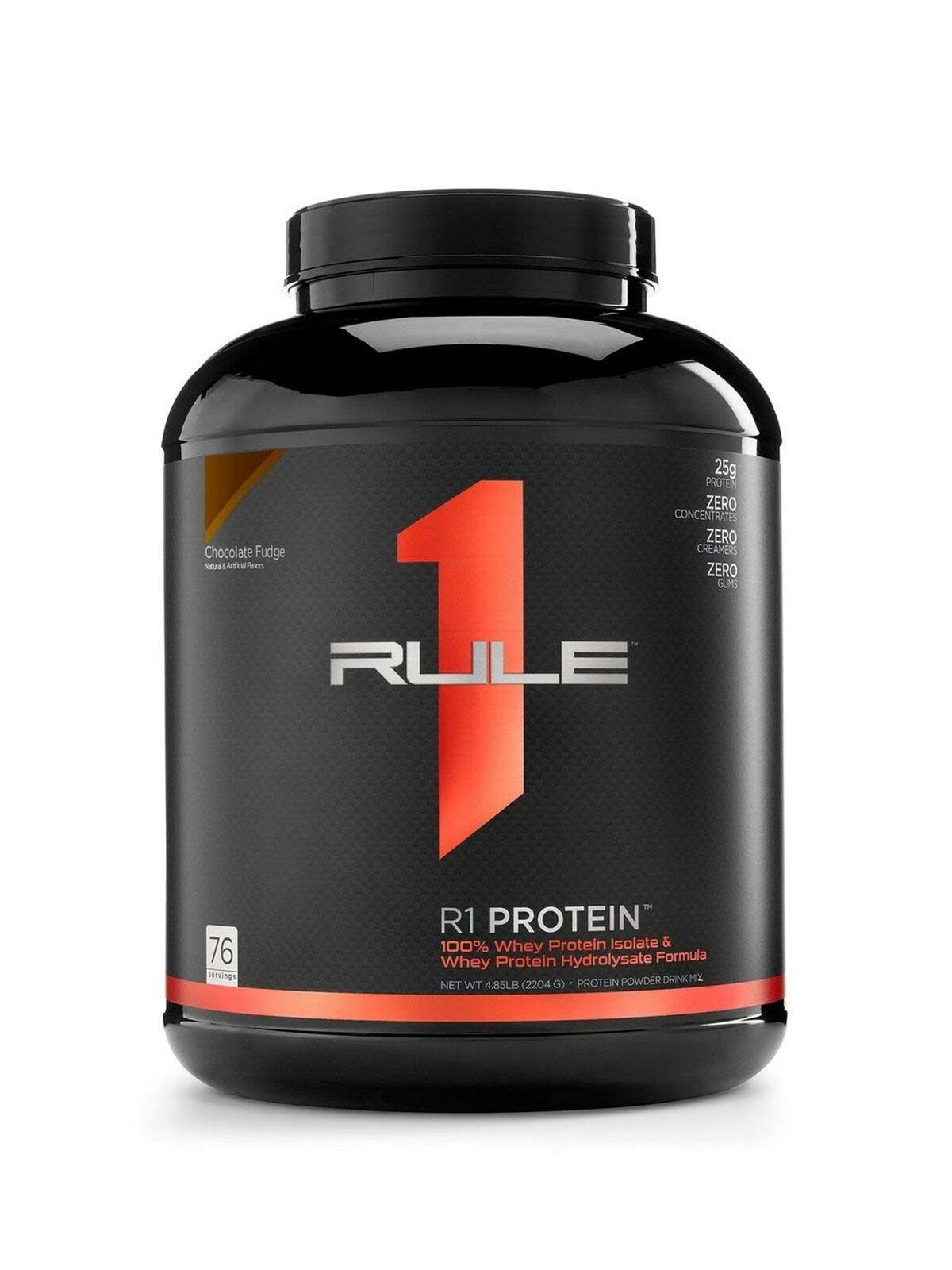 Rule 1 Whey Protein Isolate Dietary Supplement - Chocolate Fudge, 76 Servings