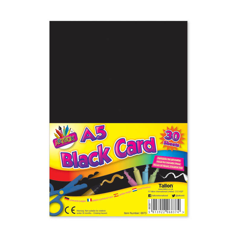 Artbox A5 Black Activity Card 30 Sheets (6874)