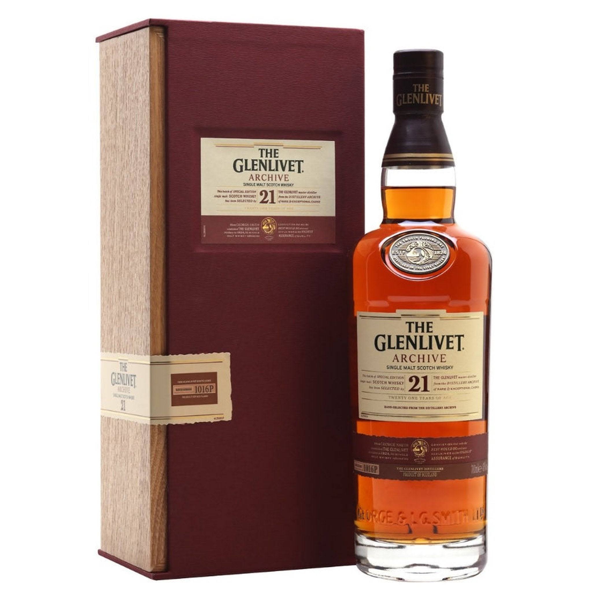 Glenlivet Archive Whisky, Single Malt Scotch, 21 - 750 ml