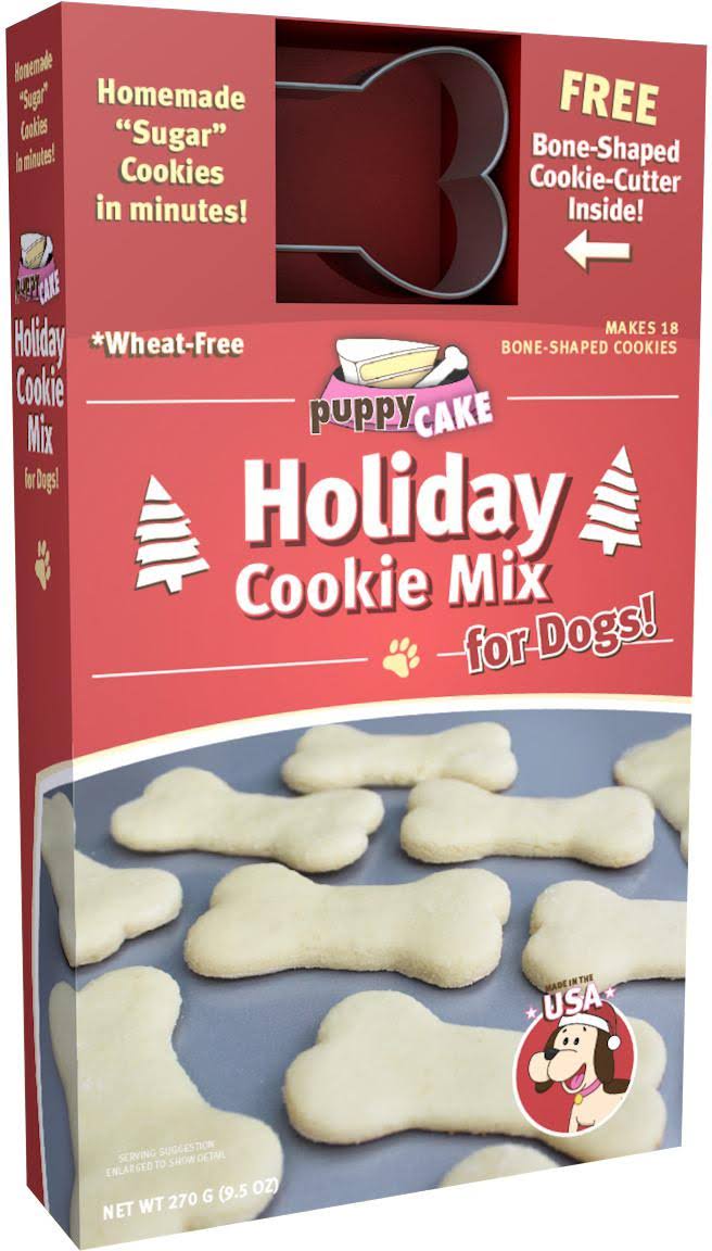 Puppy Cake Holiday Cookie Mix Dog Treats, 9.5-oz