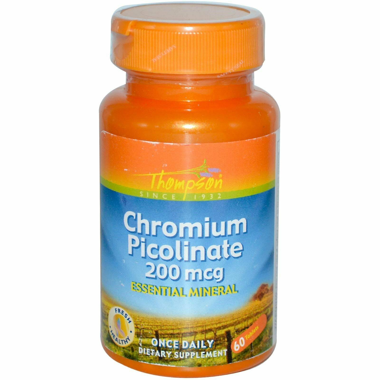Thompson Chromium Picolinate Dietary Supplement - 200mcg, 60ct