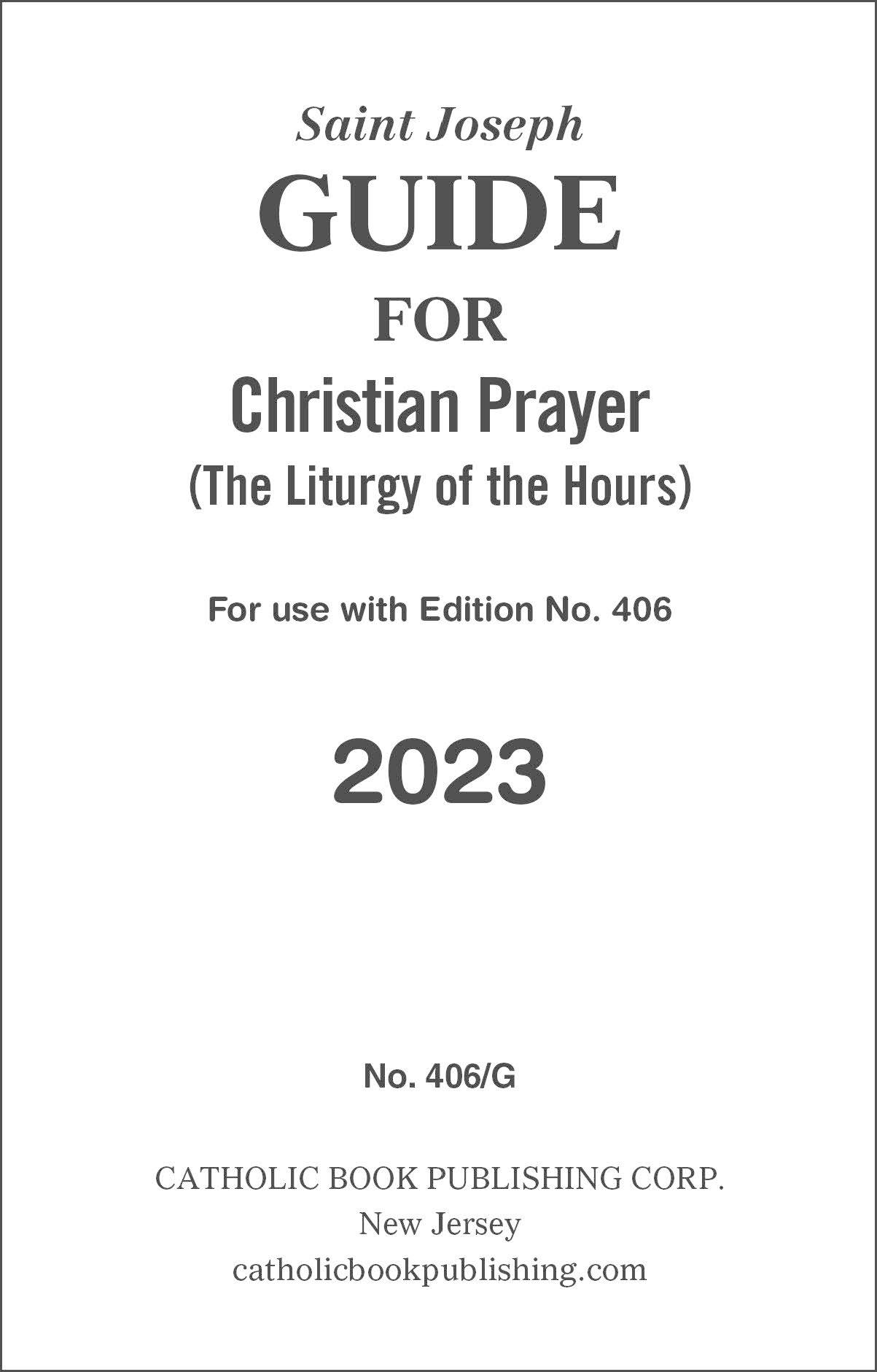 Saint Joseph Guide For Christian Prayer Regular Print 2023