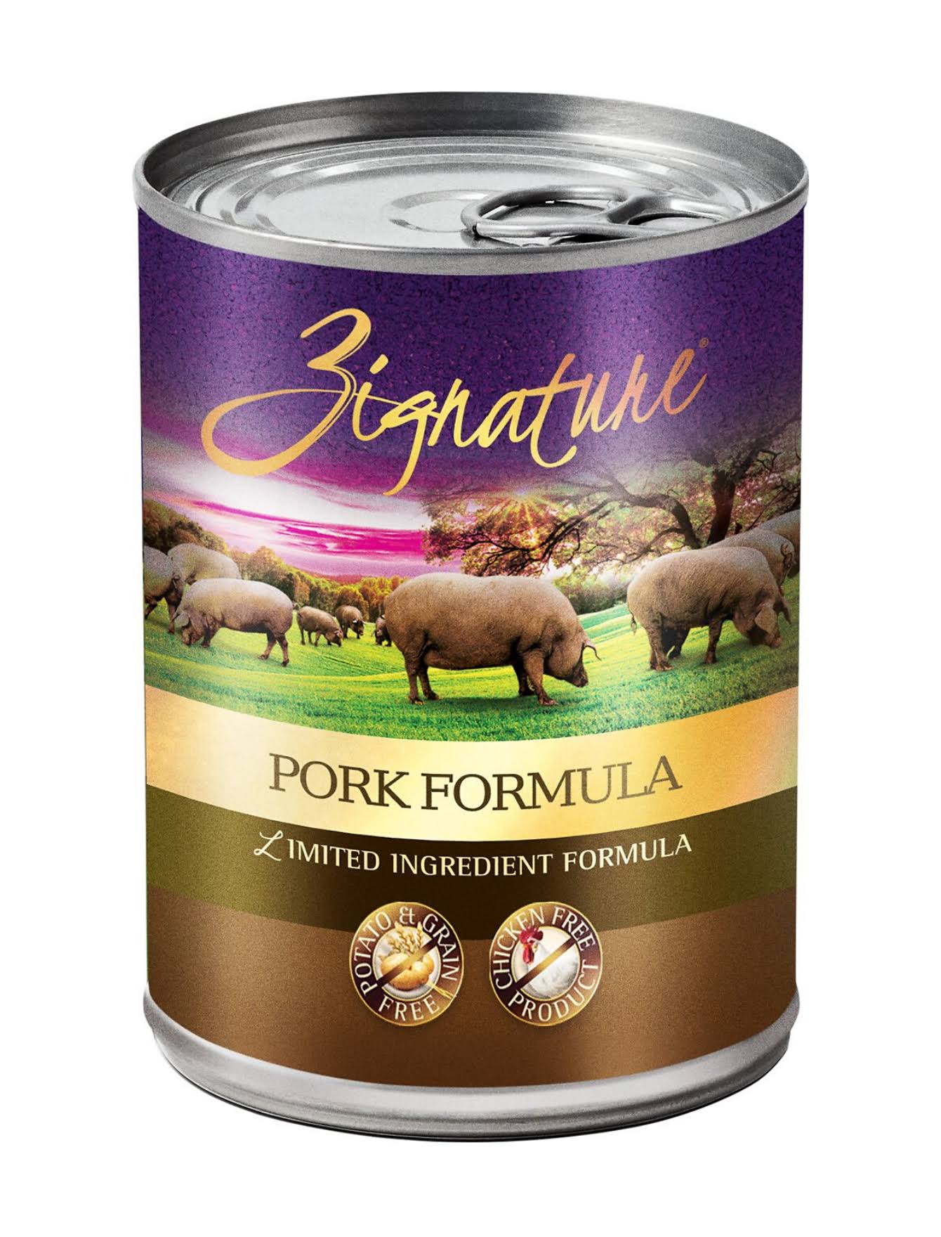 Zignature Pork Canned Dog Food / 13 oz