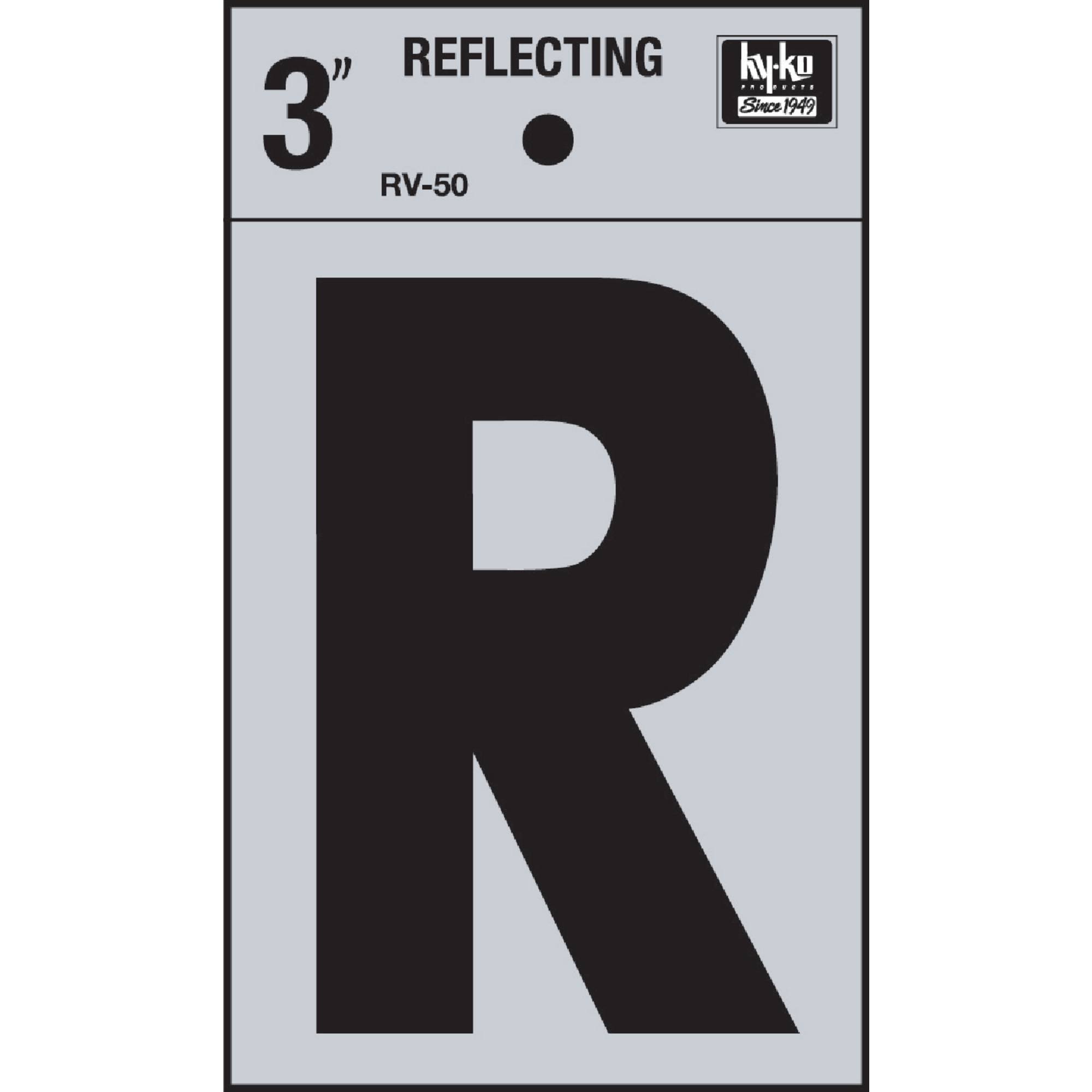 Hy-Ko Products Reflective R House Letter