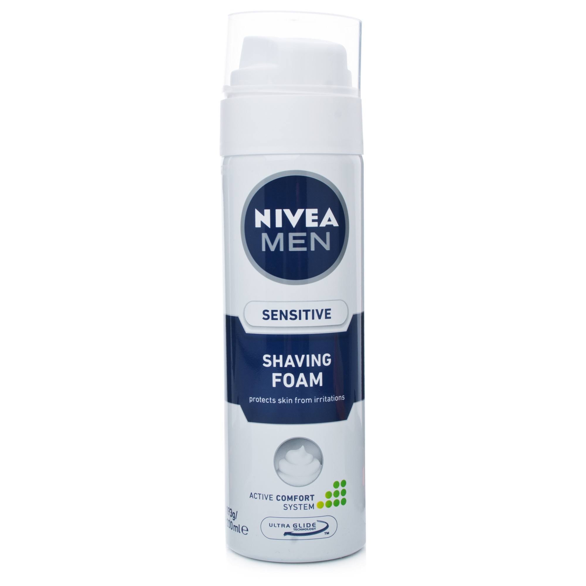Nivea Men's Sensitive Shaving Foam - 200ml