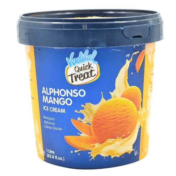 Vadilal Alphonso Ice Cream - Mango, 1L