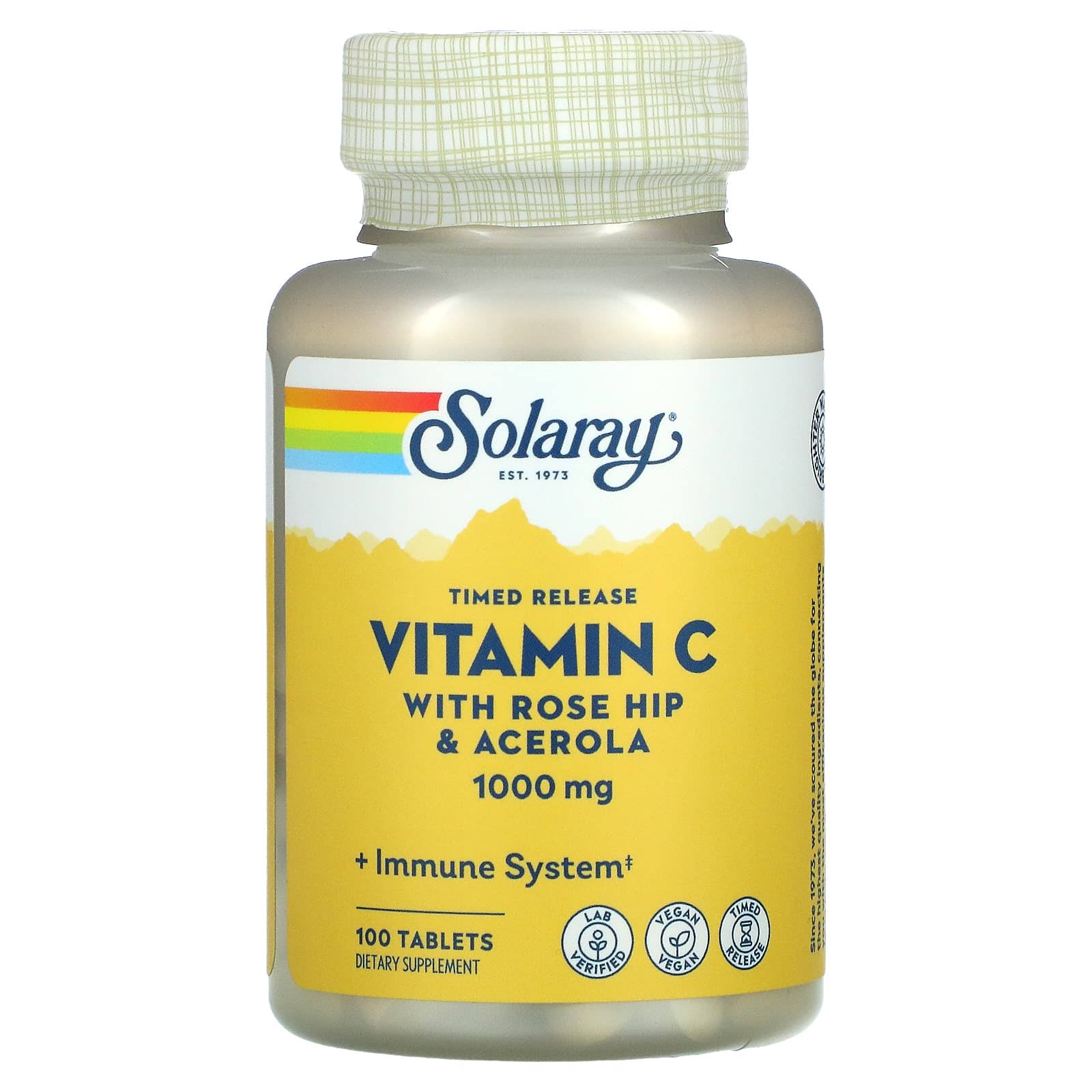 Solaray Vitamin C - 1000mg x 100 tablets