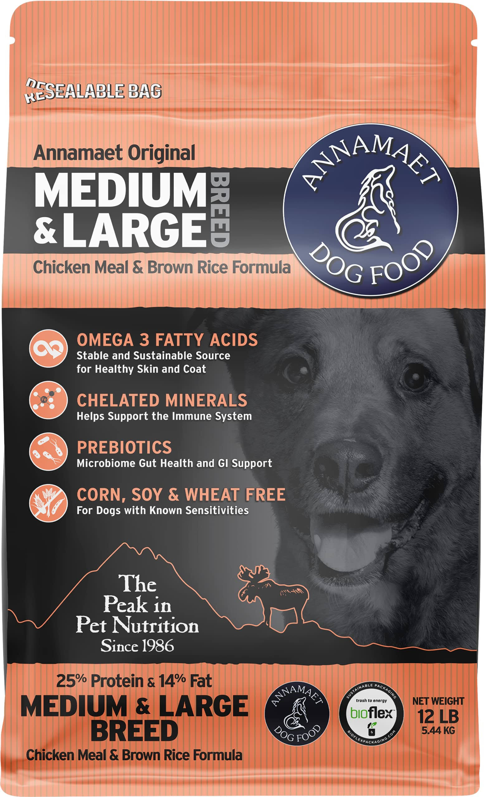 Annamaet Encore 25% Dry Dog Food, 12-lb