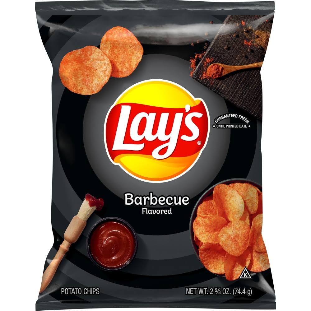Lay's Potato Chips, Barbecue Flavored - 2.625 oz