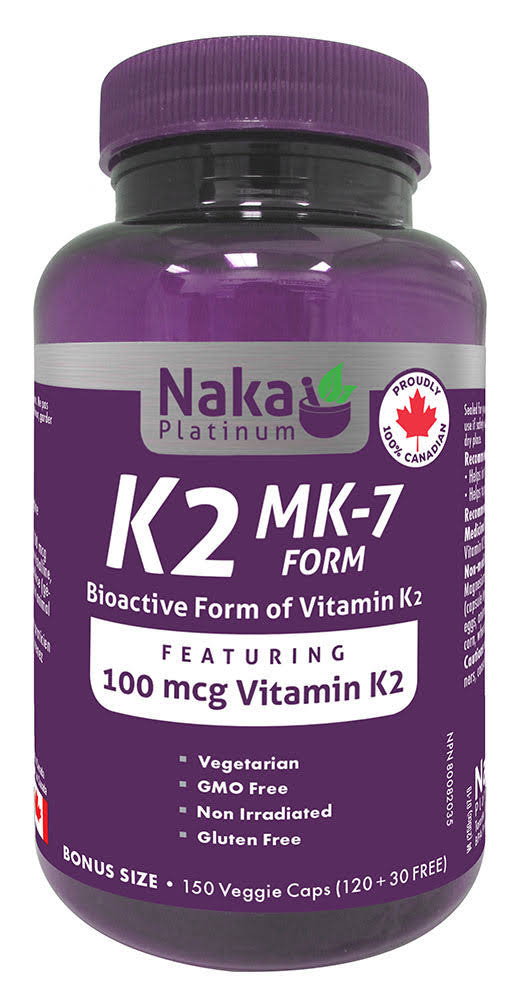 Naka Vitamin K2 100mcg 150 Vcaps