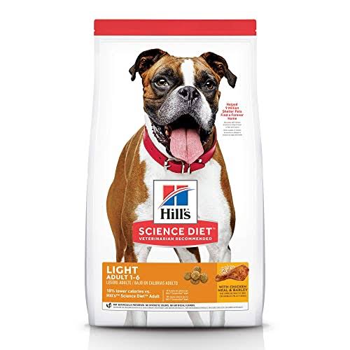 Hill's Science Diet Dry Dog Food, Adult, Light for Healthy Weight & Weight Management, 15 lb. Bag