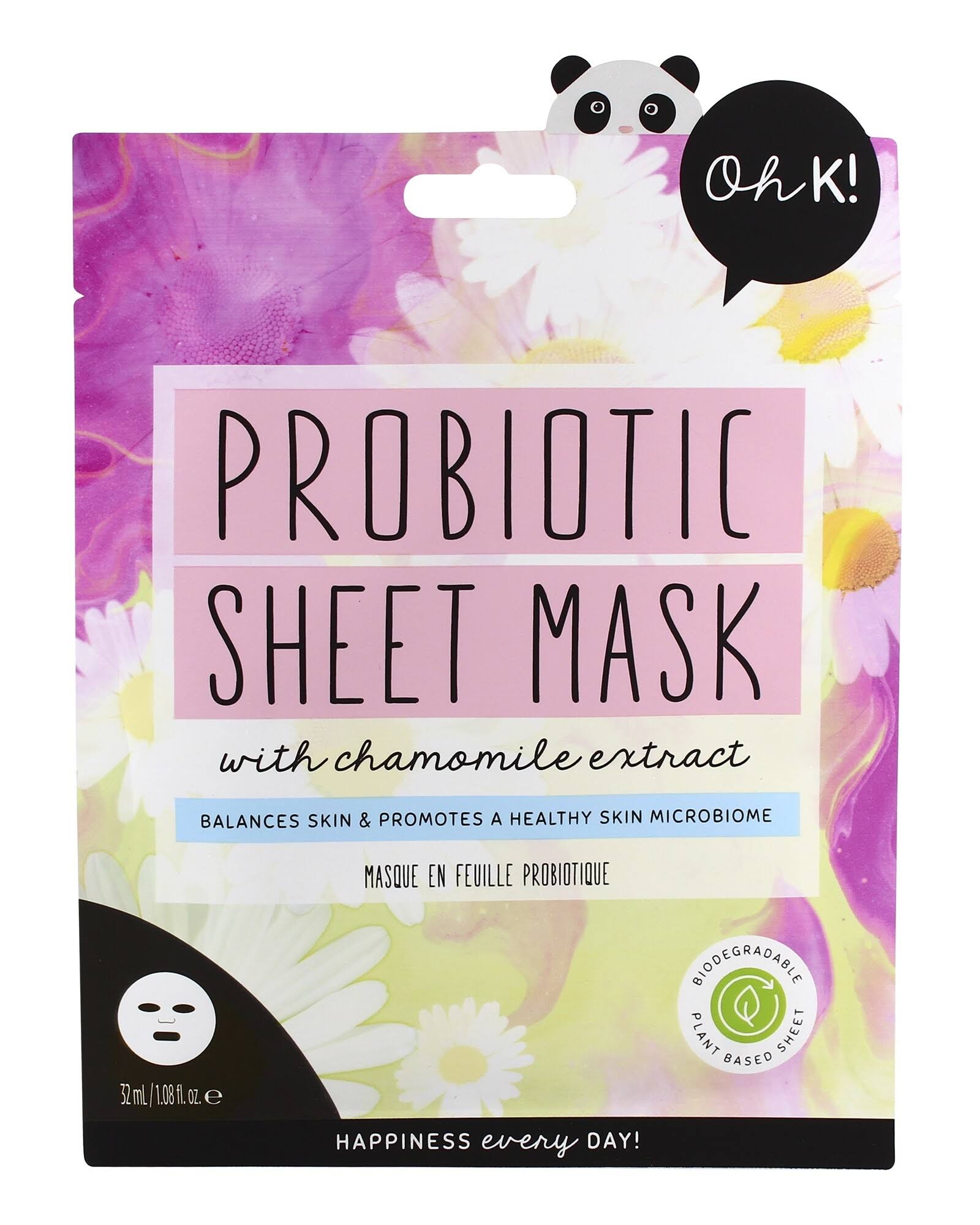Oh K! Probiotic Sheet Mask with Chamomile Extract - Each