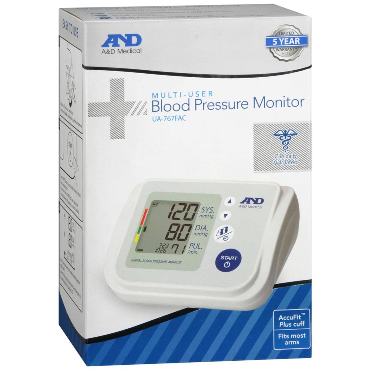 A&D Medical UA-767FAC Blood Pressure Monitor with AC Adapter