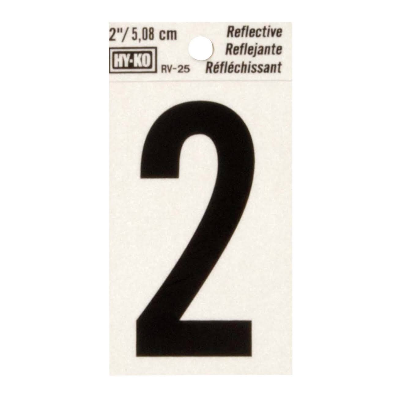 Hy-Ko Products Reflective 2 House Number