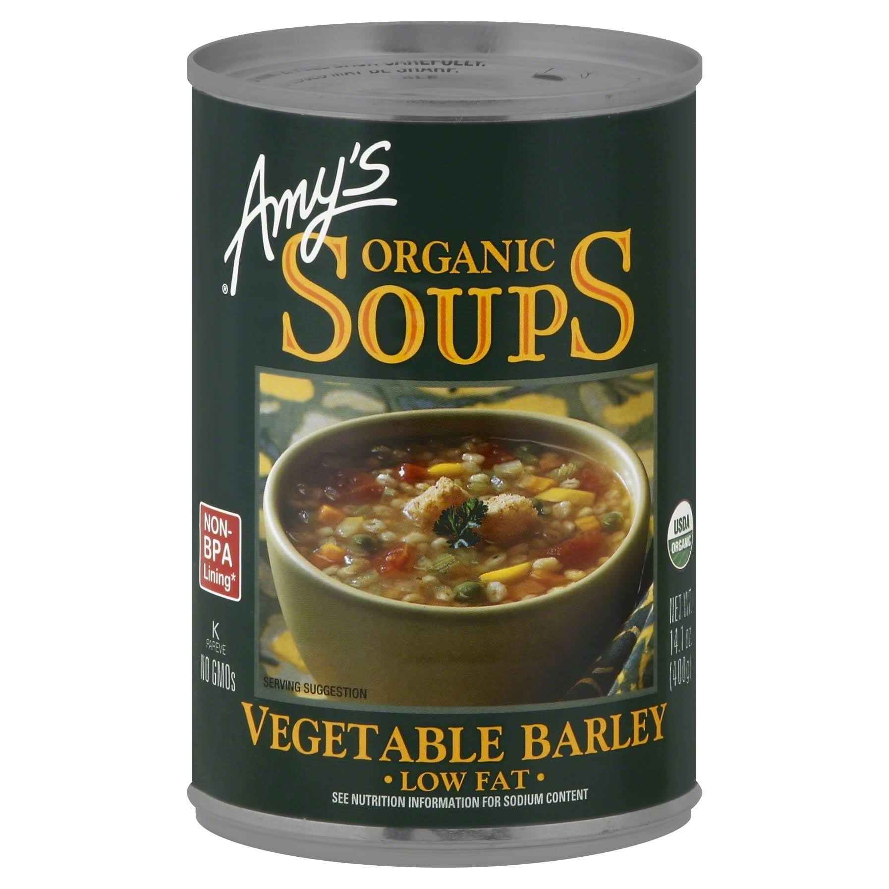 Amy's Organic Soup - Vegetable Barley, 400g