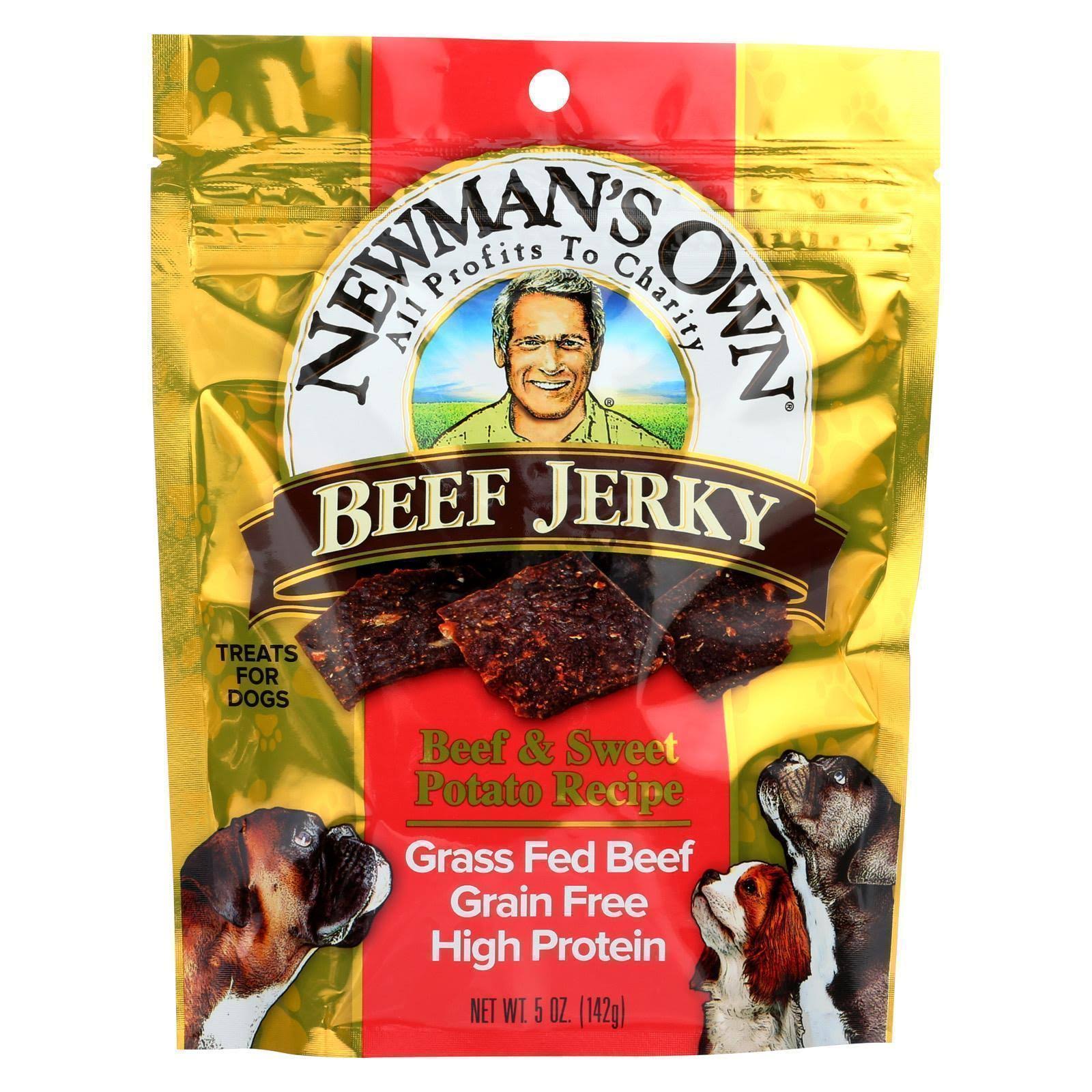 Newman’s Own Beef Jerky Dog Treats - Beef and Sweet Potato Recipe, 5oz