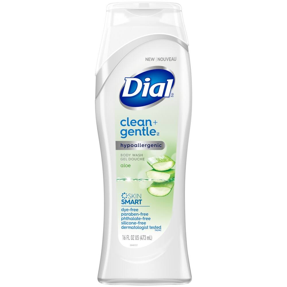Dial Clean + Gentle Aloe Body Wash 16 fl oz