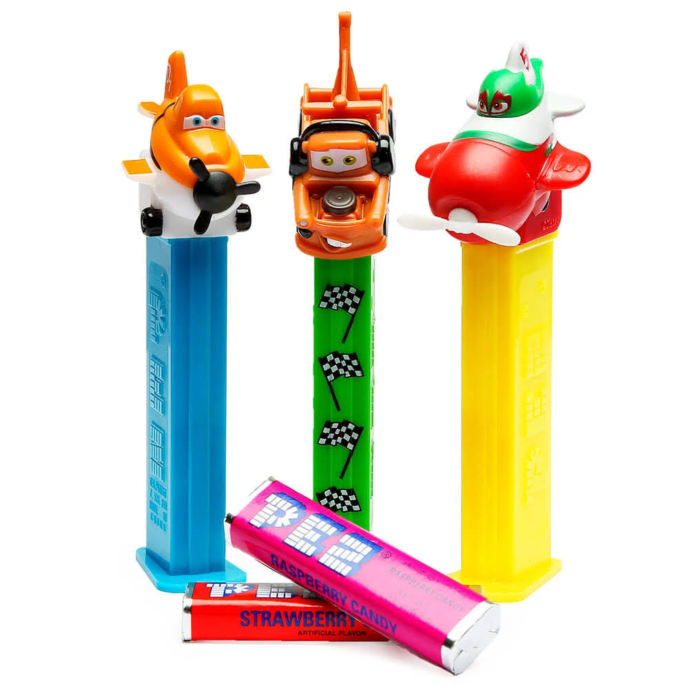 Pez Disney Cars - Planes Sweets Dispenser and 3 Pez Candy Refill Packs