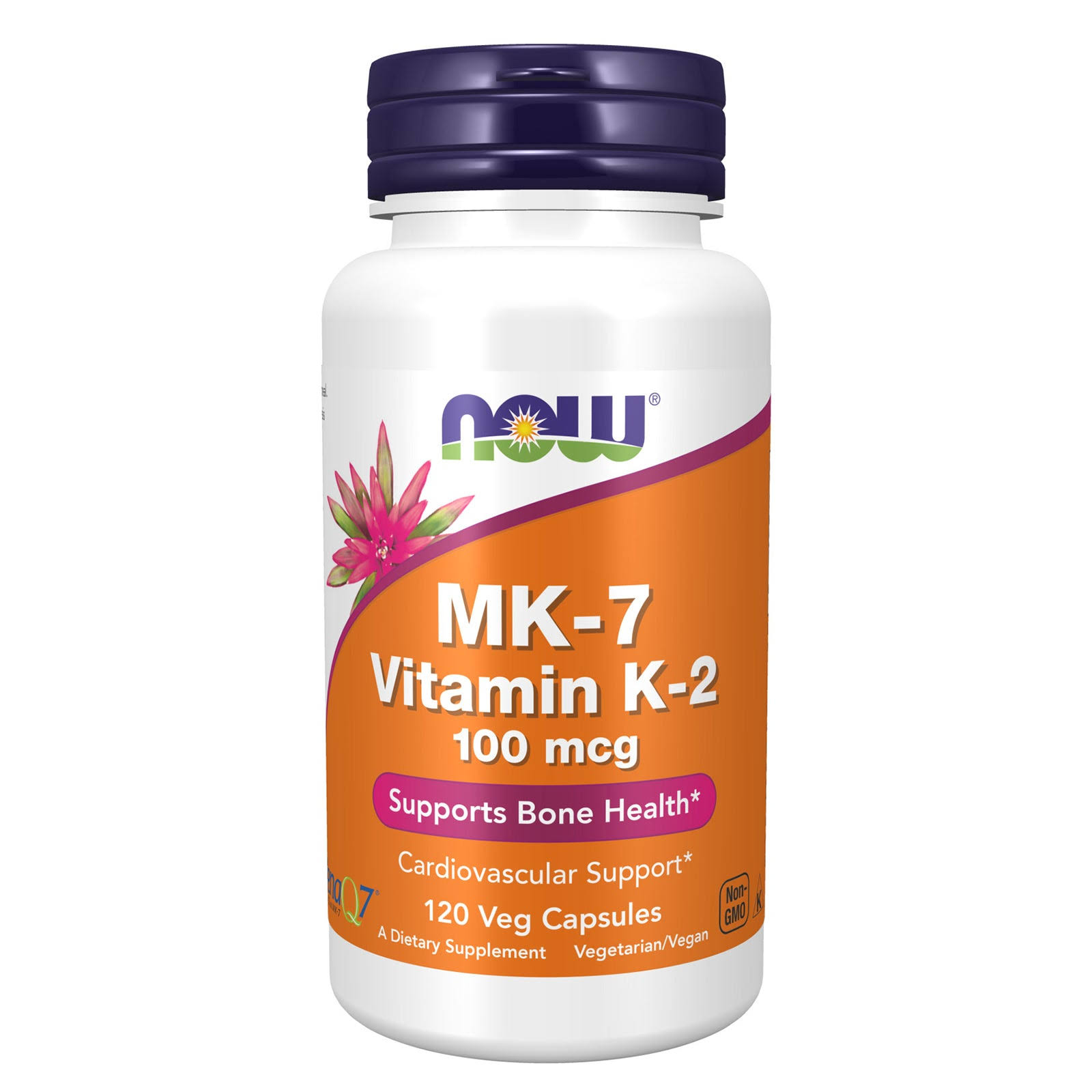 Now Foods MK-7 Vitamin K-2 100 mcg Capsules - 120 Capsules