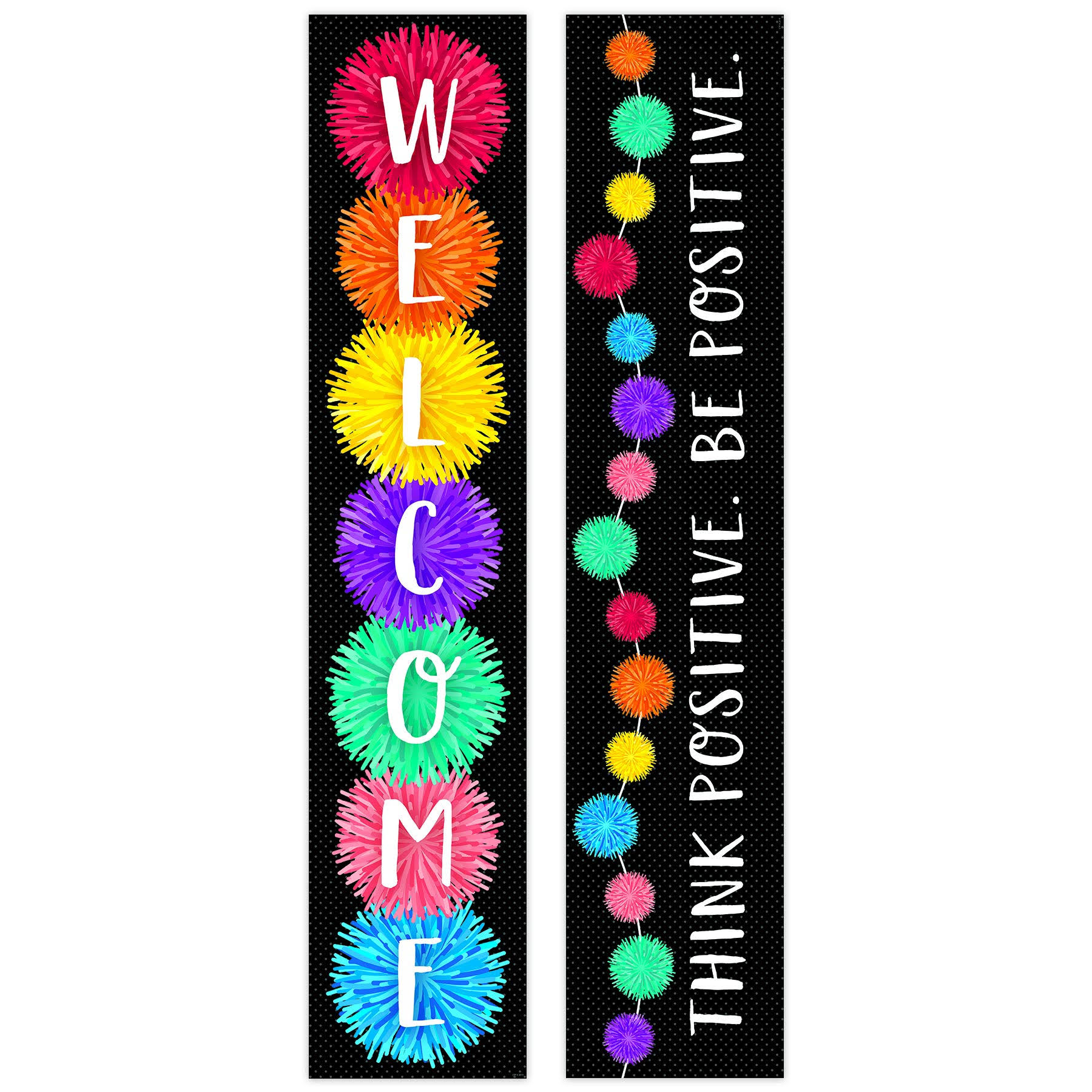 Creative Teaching Press Ctp8670 Pom Poms Double-sided Banner