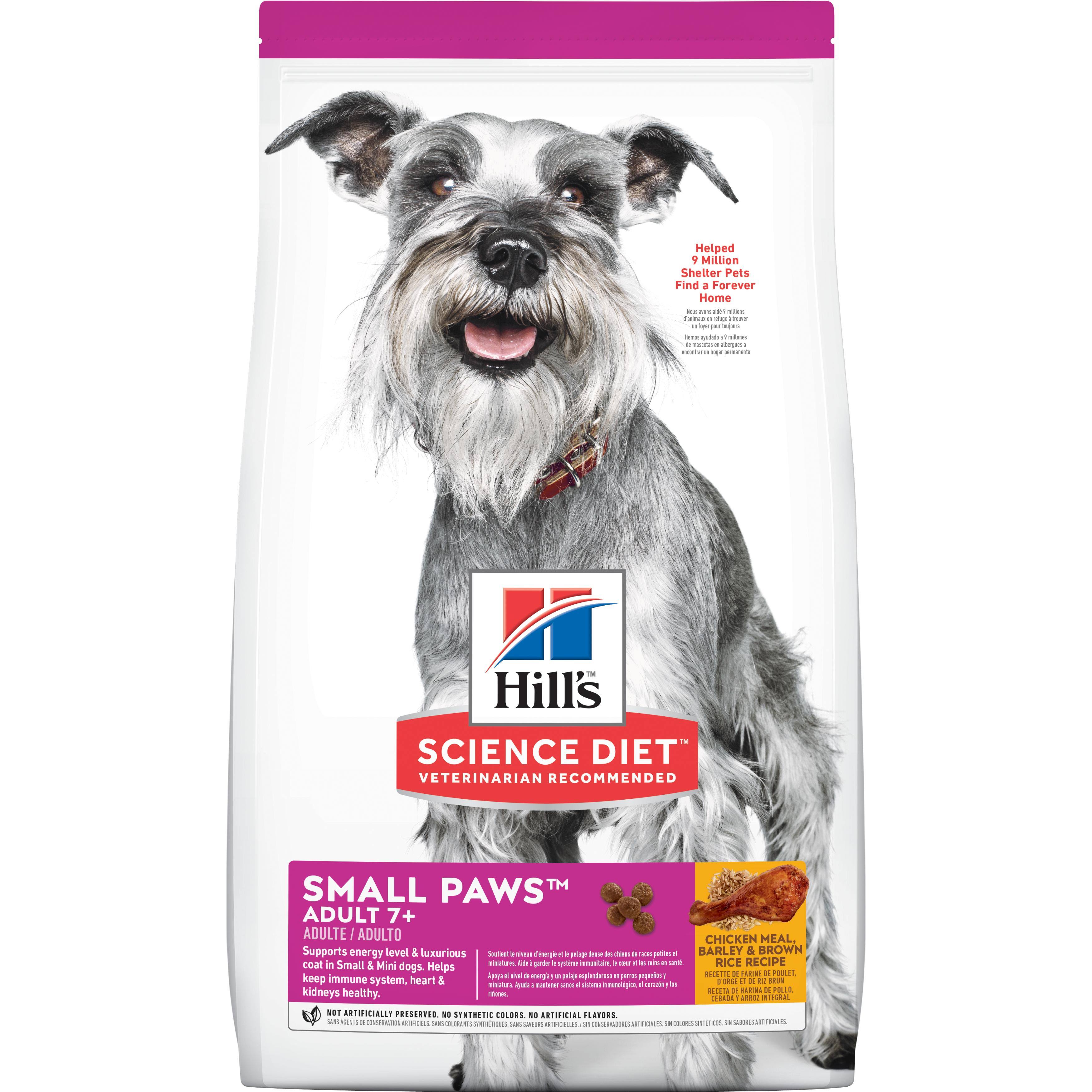 Hill's Science Diet Small and Toy Breed Dry Dog Food - Chicken Meal Rice & Barley Recipe, Adult 7+, 4.5lbs