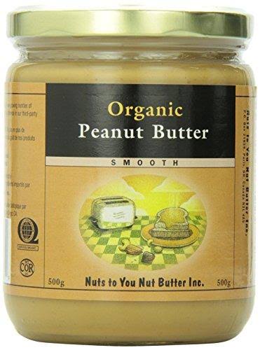 Nuts to You Organic Peanut Butter Smooth Blanched, 17.64 oz