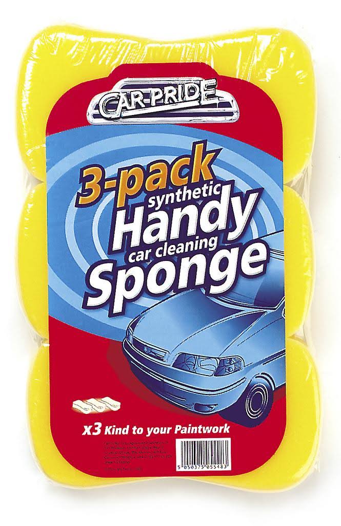 Car Pride Handy Car Sponges Pack 3