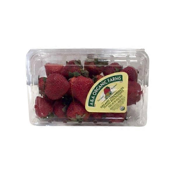 A & A Organic Farms Organic Strawberries - 16 oz