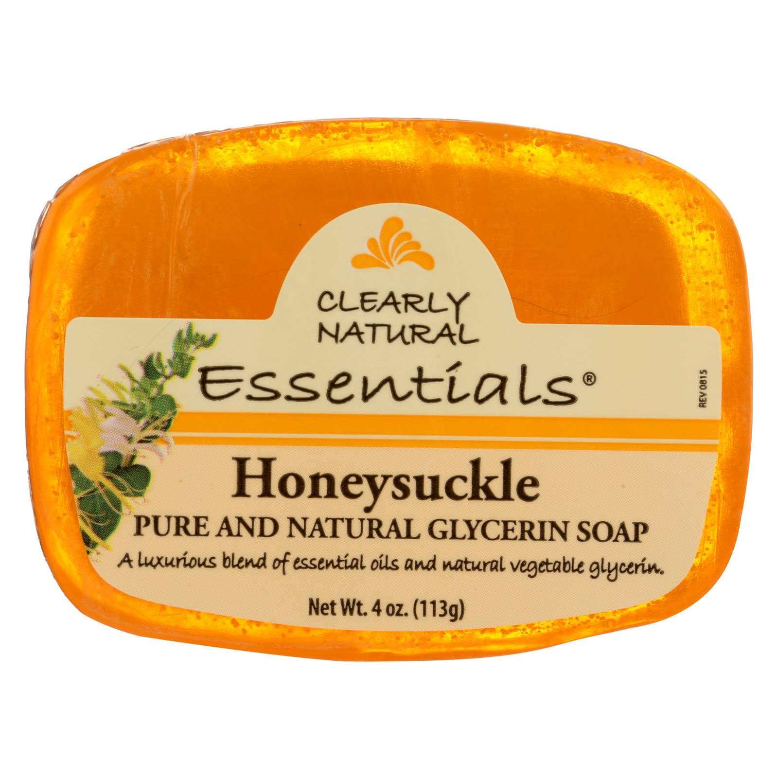 Clearly Natural Essentials Pure and Natural Glycerine Soap - Honeysuckle, 4oz