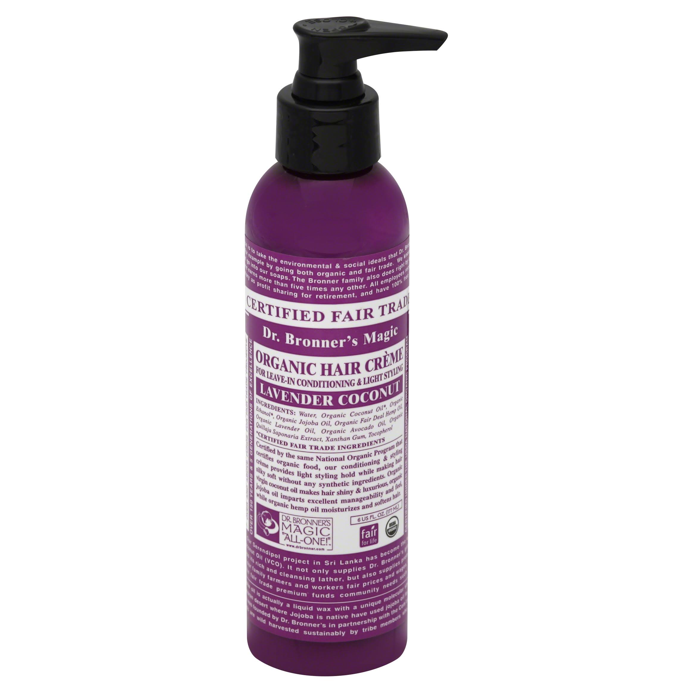 Dr Bronner Organic Hair Conditioner and Styling Creme - Lavender Coconut
