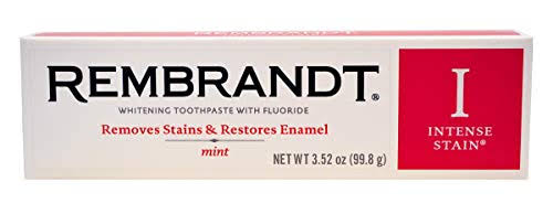 Rembrandt Intense Stain Whitening Toothpaste with Fluoride, Mint 3.52