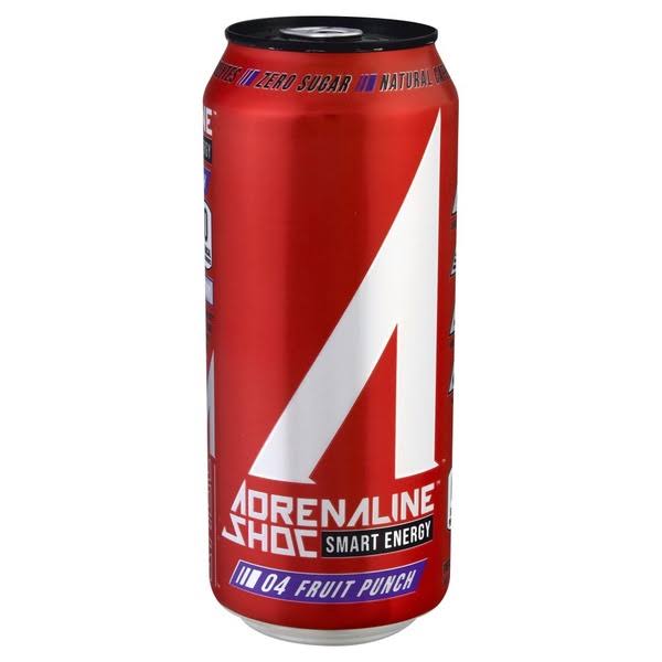 Adrenaline Shoc Smart Energy Drink - 16oz, Fruit Punch